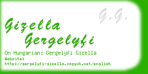 gizella gergelyfi business card